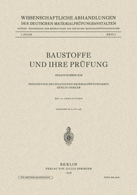 Baustoffe und Ihre Prüfung - 