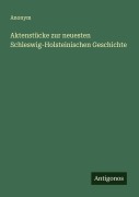Cover-Bild zum Titel 'Aktenstücke zur neuesten Schleswig-Holsteinischen Geschichte' von 'Anonym'