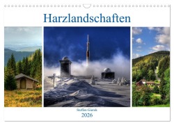 Cover-Bild zum Titel 'Harz Landschaften (Wandkalender 2026 DIN A3 quer), CALVENDO Monatskalender' von 'Steffen Gierok'