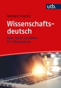 Cover-Bild zum Titel 'Wissenschaftsdeutsch' von 'Norbert Franck'