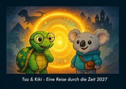 Cover-Bild zum Titel 'Taz & Kiki - Eine Reise durch die Zeit 2027 Fotokalender DIN A4' von 'Tobias Schmitt, Kevin Heber'