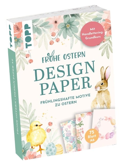Design Paper Frohe Ostern A6 - Ludmila Blum