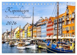Cover-Bild zum Titel 'Kopenhagen - Die wundervolle Hafenstadt (Tischkalender 2026 DIN A5 quer), CALVENDO Monatskalender' von 'Solveig Rogalski'