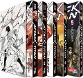 Cover-Bild zum Titel 'Attack on Titan, Bände 1-5 im Sammelschuber mit Extra' von 'Hajime Isayama'
