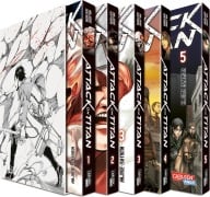 Cover-Bild zum Titel 'Attack on Titan, Bände 1-5 im Sammelschuber mit Extra' von 'Hajime Isayama'