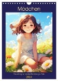 Mädchen. Der Alltag zauberhafter Manga-Girls (Wandkalender 2024 DIN A4 hoch), CALVENDO Monatskalender - Rose Hurley