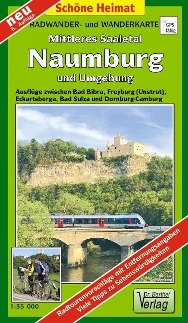 Radwander- und Wanderkarte Mittleres Saaletal Naumburg und Umgebung 1 : 35 000 - 