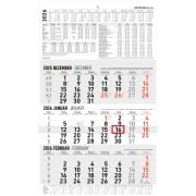 Cover-Bild zum Titel '3-Monatskalender groß 2026 - Büro-Kalender 30x48,8 cm (geöffnet) - mit Datumsschieber - Zettler - 954-0011' von ''