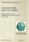Cover-Bild zum Titel 'La vraie patrie, c'est la lumière¿' von ''