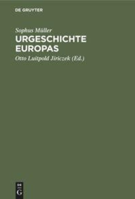 Urgeschichte Europas - Sophus Müller