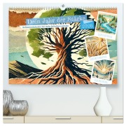 Dein Jahr der Stärke - Reflexionskalender für mehr Selbstbewusstsein (hochwertiger Premium Wandkalender 2026 DIN A2 quer), Kunstdruck in Hochglanz - Fred Schimak