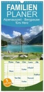 Cover-Bild zum Titel 'Familienplaner 2027 - Alpenauszeit - Bergpause fürs Herz mit 5 Spalten (Wandkalender, 21 x 45 cm) CALVENDO' von 'München Preuße'