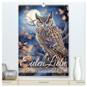 Cover-Bild zum Titel 'Eulenliebe (hochwertiger Premium Wandkalender 2026 DIN A2 hoch), Kunstdruck in Hochglanz' von 'Sabine Löwer'