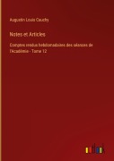 Cover-Bild zum Titel 'Notes et Articles' von 'Augustin Louis Cauchy'