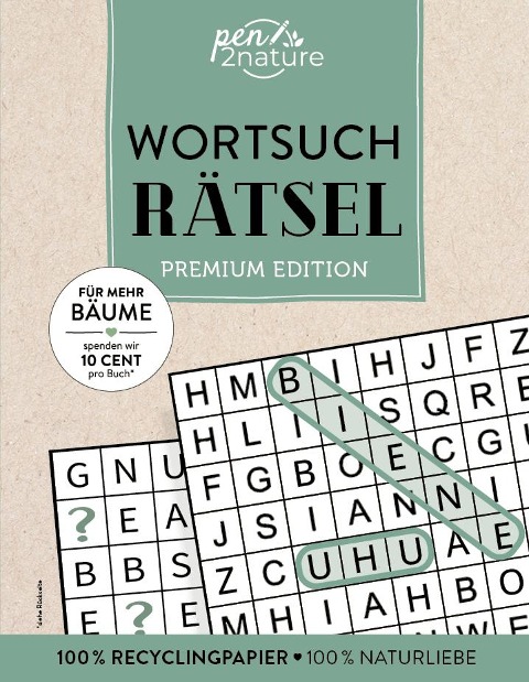 Wortsuchrätsel I Premium Edition I hochwertiger Knobelspaß von Pen2Nature - 