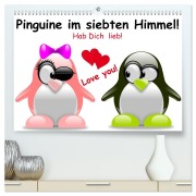 Cover-Bild zum Titel 'Pinguine im siebten Himmel! (hochwertiger Premium Wandkalender 2026 DIN A2 quer), Kunstdruck in Hochglanz' von 'Elisabeth Stanzer'