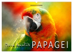 Cover-Bild zum Titel 'Mein bunter Papagei (Wandkalender 2026 DIN A2 quer), CALVENDO Monatskalender' von 'Peter Roder'