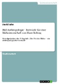 Cover-Bild zum Titel 'Bild-Anthropologie - Entwürfe für eine Bildwissenschaft von Hans Belting' von 'David Jahn'