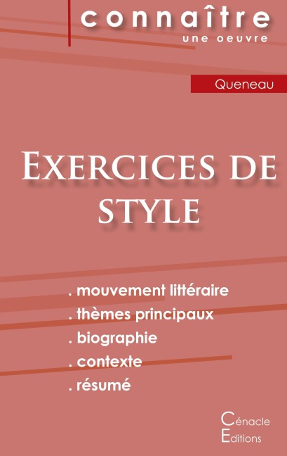 Fiche de lecture Exercices de style de Raymond Queneau (Analyse littéraire de référence et résumé complet) - Raymond Queneau
