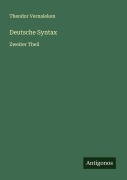 Cover-Bild zum Titel 'Deutsche Syntax' von 'Theodor Vernaleken'