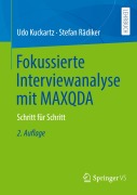 Cover-Bild zum Titel 'Fokussierte Interviewanalyse mit MAXQDA' von 'Stefan Rädiker, Udo Kuckartz'