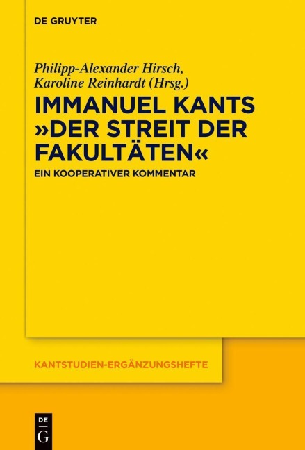 Immanuel Kants 'Der Streit der Fakultäten' - 
