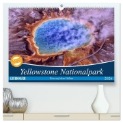 Cover-Bild zum Titel 'Yellowstone Nationalpark. Tanz auf dem Vulkan (hochwertiger Premium Wandkalender 2026 DIN A2 quer), Kunstdruck in Hochglanz' von 'Elisabeth Stanzer'