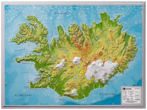 Relief Island klein 1:500.000 - André Markgraf, Mario Engelhardt