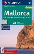 Cover-Bild zum Titel 'KOMPASS Wanderführer Mallorca, 78 Touren mit Extra-Tourenkarte' von 'Wolfgang Heitzmann'