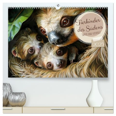 Tierkinder des Südens (hochwertiger Premium Wandkalender 2025 DIN A2 quer), Kunstdruck in Hochglanz - Daniela Tapper