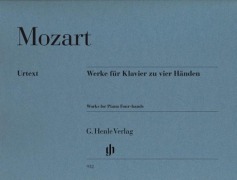Cover-Bild zum Titel 'Werke für Klavier zu vier Händen' von 'Wolfgang Amadeus Mozart'