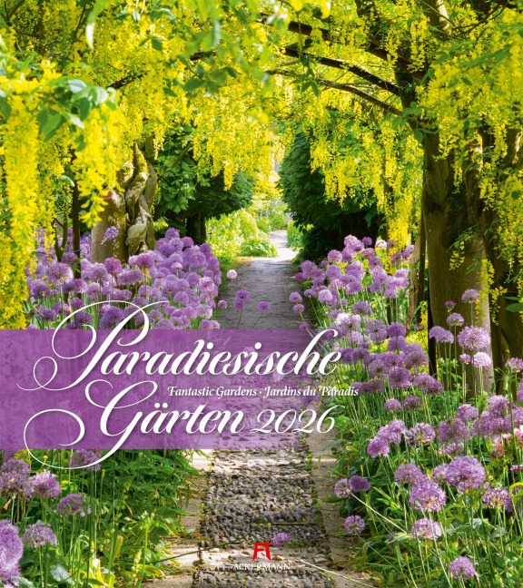 Paradiesische Gärten Kalender 2026 - Ackermann Kunstverlag GmbH