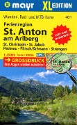 Mayr Wanderkarte Ferienregion St. Anton am Arlberg XL 1:25.000 - 