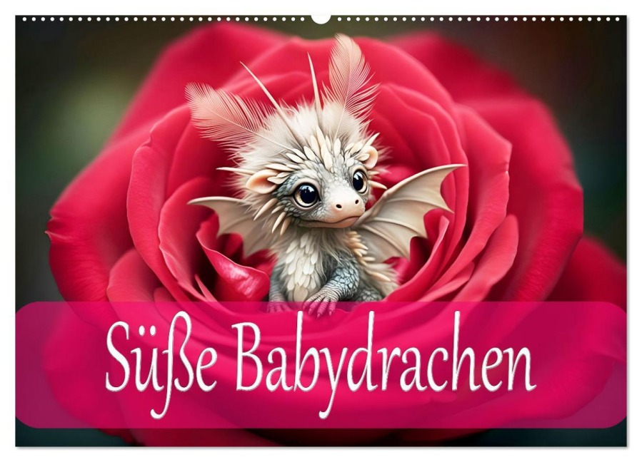 Süße Babydrachen (Wandkalender 2026 DIN A2 quer), CALVENDO Monatskalender - Dusanka Djeric