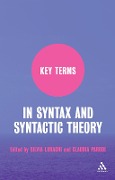 Key Terms in Syntax and Syntactic Theory - Silvia Luraghi, Claudia Parodi