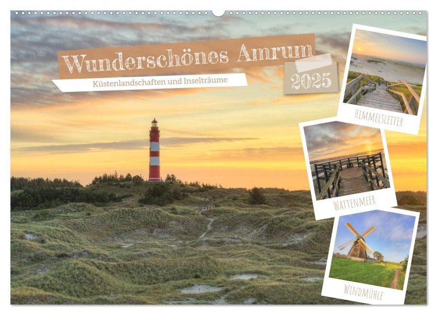 Wunderschönes Amrum (Wandkalender 2025 DIN A2 quer), CALVENDO Monatskalender - Michael Valjak