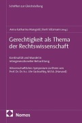 Cover-Bild zum Titel 'Gerechtigkeit als Thema der Rechtswissenschaft' von ''