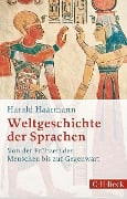 Cover-Bild zum Titel 'Weltgeschichte der Sprachen' von 'Harald Haarmann'
