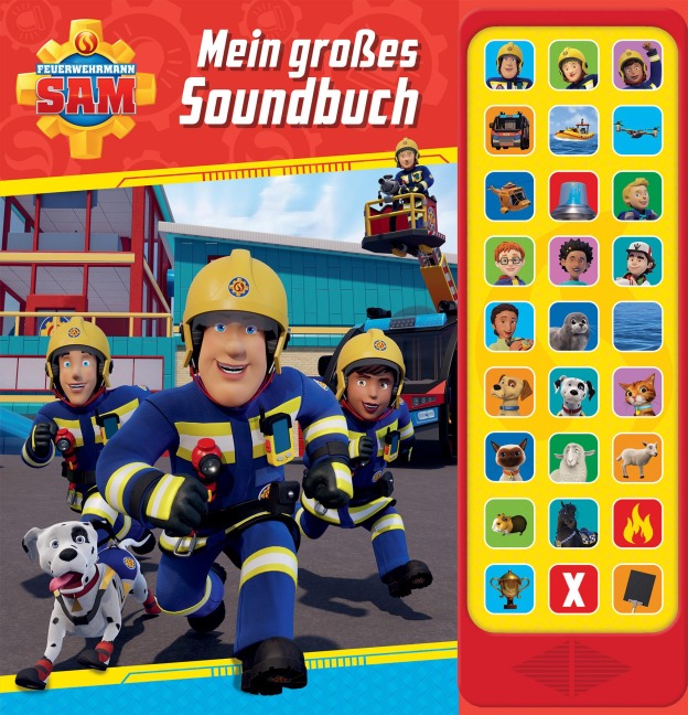 Feuerwehrmann Sam - Mein großes Soundbuch - 27-Button-Soundbuch - Hardcover-Buch mit 27 Geräuschen - 