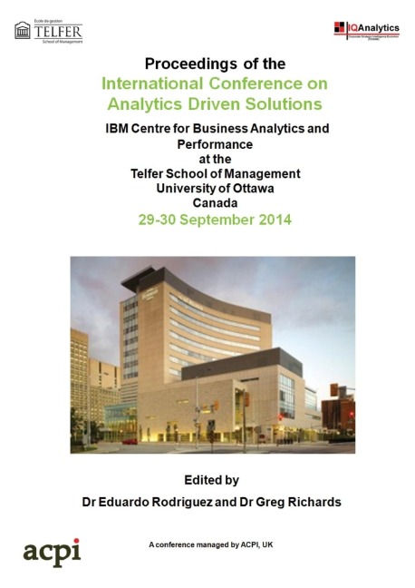 The Proceedings of the International Conference on Analytics Driven Solutions - 