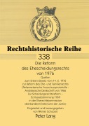 Cover-Bild zum Titel 'Die Reform des Ehescheidungsrechts von 1976' von ''