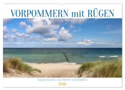 Cover-Bild zum Titel 'Vorpommern mit Rügen (Wandkalender 2026 DIN A2 quer), CALVENDO Monatskalender' von 'Sabine Löwer'