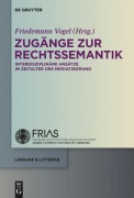 Cover-Bild zum Titel 'Zugänge zur Rechtssemantik' von ''