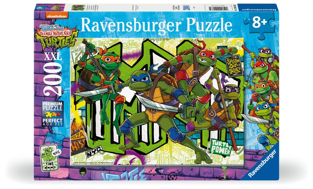 Kinderpuzzle 200 XXL Teile - Teenage Mutant Ninja Turtles - Die unbesiegbaren Turtles! - 