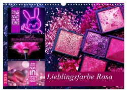 Cover-Bild zum Titel 'Lieblingsfarbe Rosa - mit coolen Sprüchen (Wandkalender 2026 DIN A3 quer), CALVENDO Monatskalender' von 'Susan Michel'