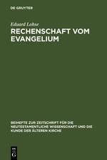 Rechenschaft vom Evangelium - Eduard Lohse