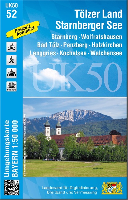 Tölzer Land - Starnberger See 1 : 50 000 (UK50-52) - 