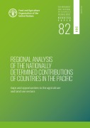 Cover-Bild zum Titel 'Regional Analysis of the Nationally Determined Contributions in the Pacific: Gaps and Opportunities in the Agriculture and Land Use Sectors' von 'FAOoftheUN'