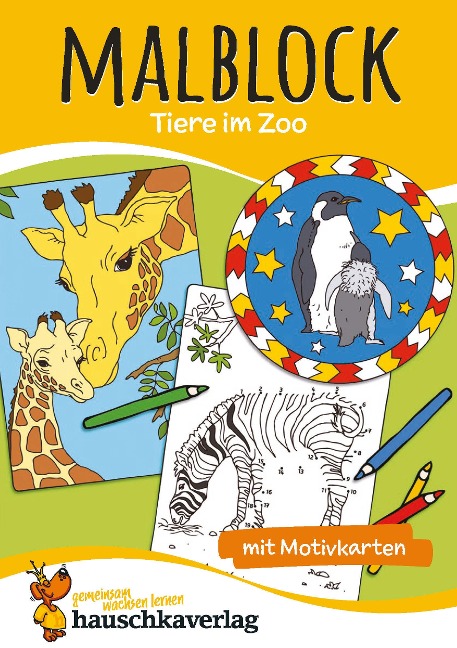 Malblock - Tiere im Zoo - 