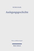 Cover-Bild zum Titel 'Auslegungsgeschichte' von 'Patrick Bahl'
